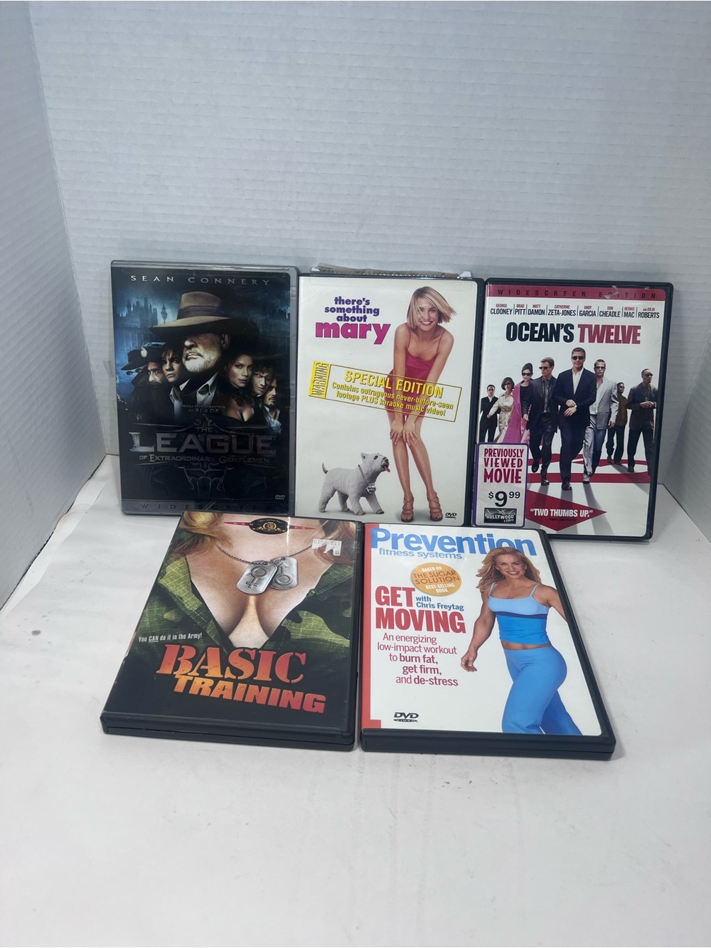 Assorted DVD Movie & Fitness Set  5 pack